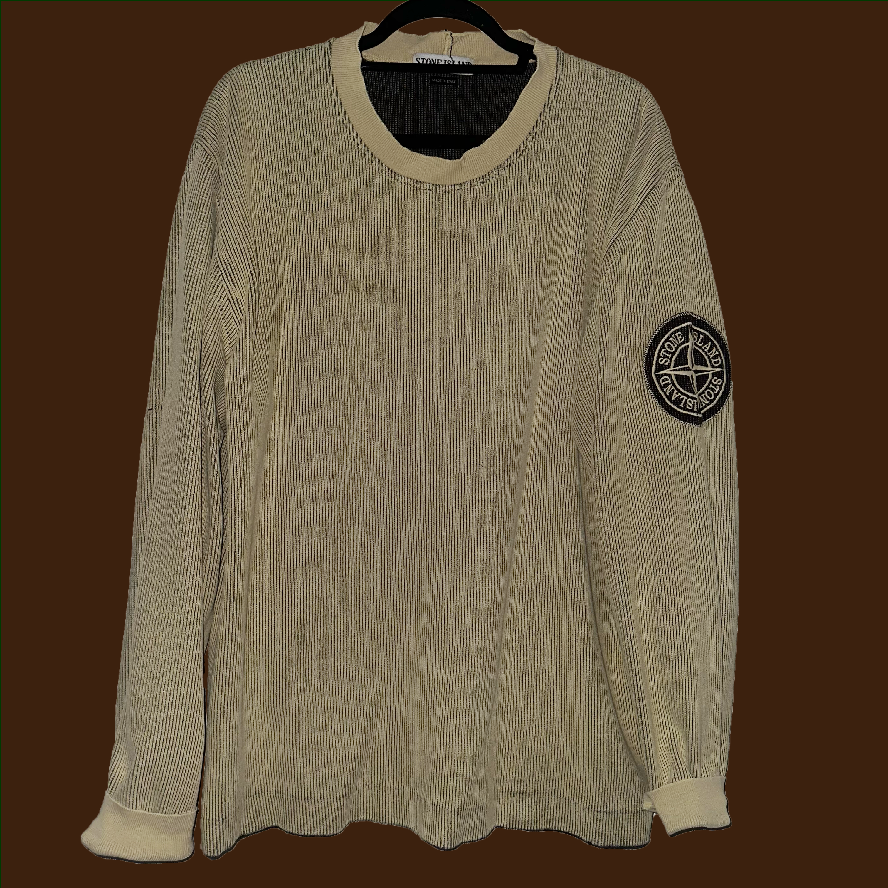 Stone Island Crew Neck Embroidered Logo S/S 2004