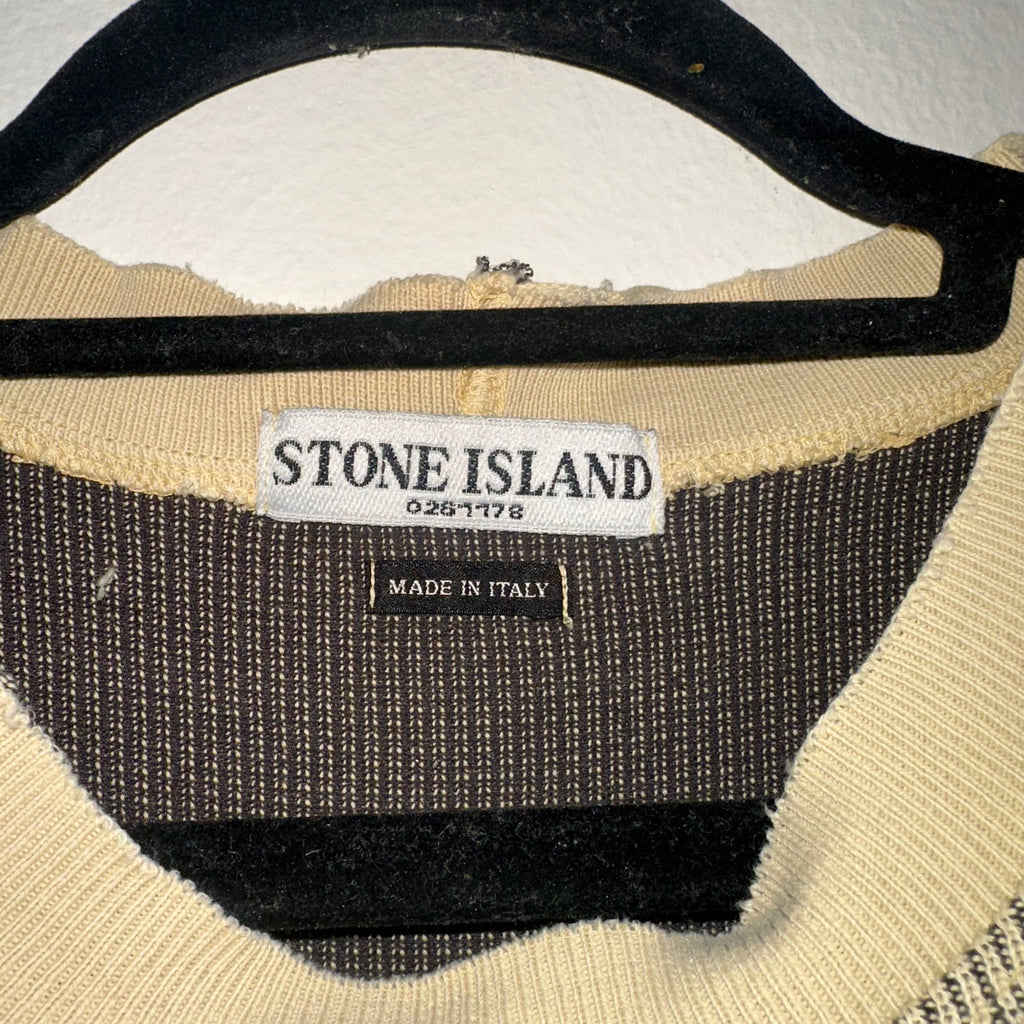 Stone Island Crew Neck Embroidered Logo S/S 2004