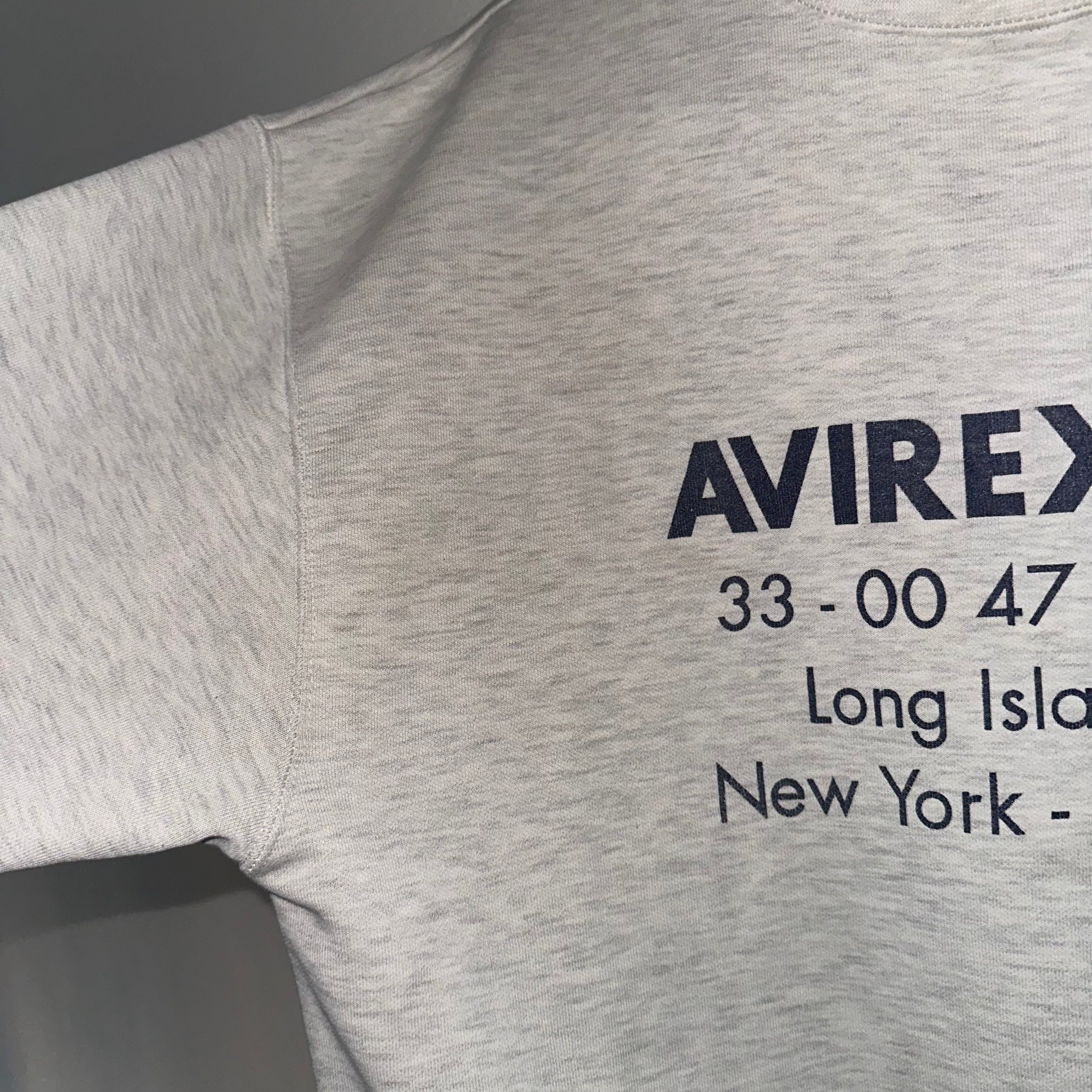 Vintage Avirex Big Logo Grey Sweatshirt